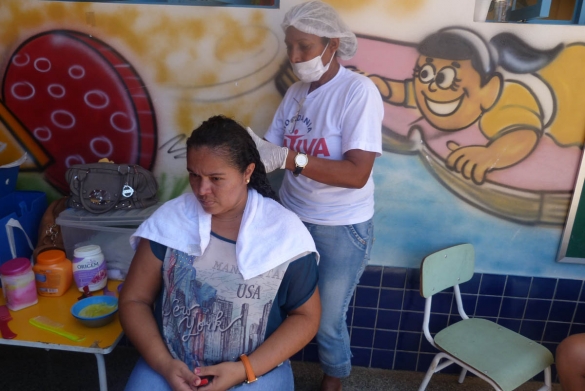   												Sasc leva Cidadania Ativa ao bairro Novo Horizonte na capital						 (Foto:Ascom Sasc)					