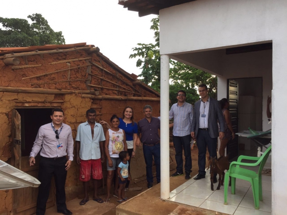   												Casa entregue em Aroazes ao lado da antiga, de taipa						 (Foto:Ascom ADH)					